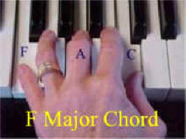 F major piano chord