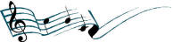 Treble clef and notes