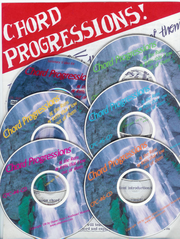 Chord progressions course on 6 CD's and 1 DVD